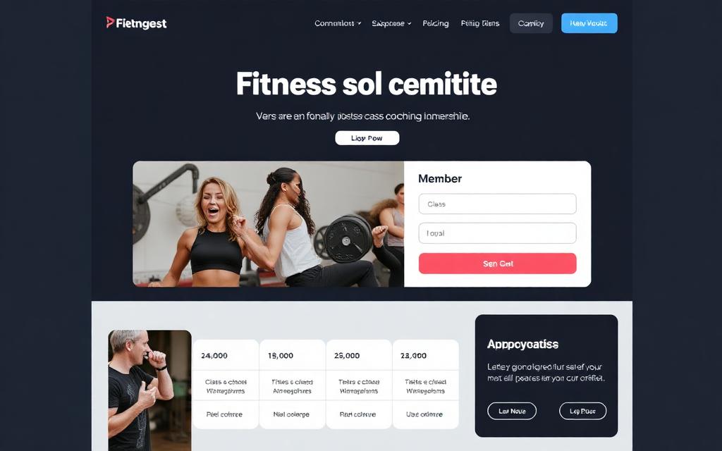 Example coaching & memberships website mockup